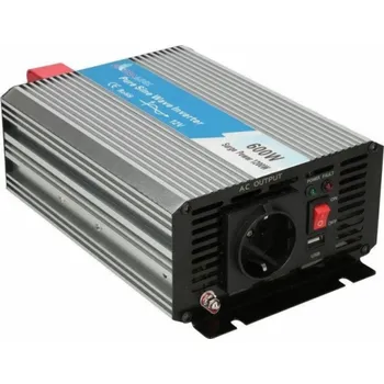 Měnič napětí Extralink OPIP-600W | Voltage converter | car 12V 600W pure sine