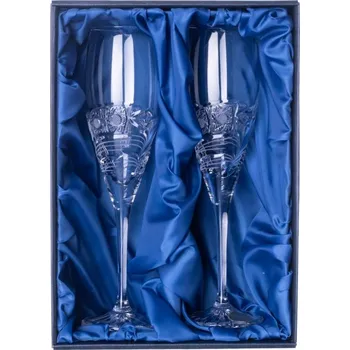 Sklenice BOHEMIA CRYSTAL Sklenice na šampaňské 2ks. Bohemia Crystal Fiona brus Kometa
