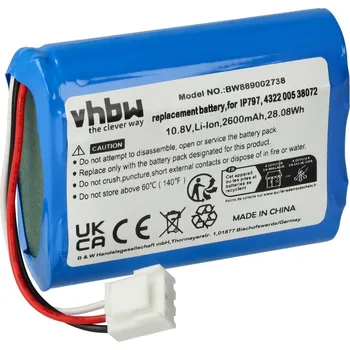 Příslušenství k robotickému vysavači VHBW Baterie pro Philips FC8007 / FC8792 / FC8794, 2600 mAh