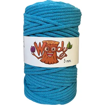 Příze Woody 5 mm – Tyrkysová (100m)