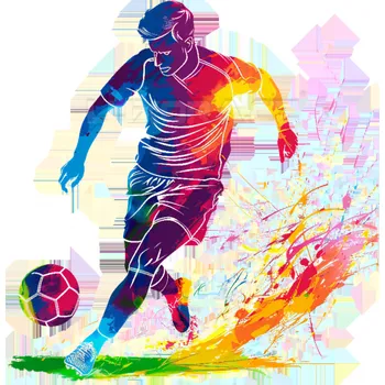 Nášivka Nažehlovačka Fotbalista - 6 x 6 cm