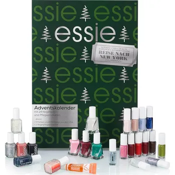 Kosmetická sada Essie Adventní kalendář laky na nehty a péče o nehty, 24 dvířek