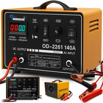 Startovací kabel Ondragon Startovací nabíječka 140A 12/24V pro baterie až 500Ah