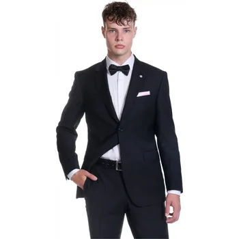 Pánský oblek Pánský vlněný oblek Barva: Černá, Velikost: 26, Střih: SLIM FIT