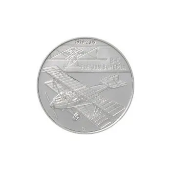 Česká mincovna 100. výročí sestrojení prvního letounu československé výroby Bohemia B-5 200 Kč 2019 stříbrná mince Proof 13 g