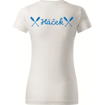 Dámské tričko DOBRÝ TRIKO Dámské tričko s potiskem Háček Barva: Bílá, Velikost: 3XL