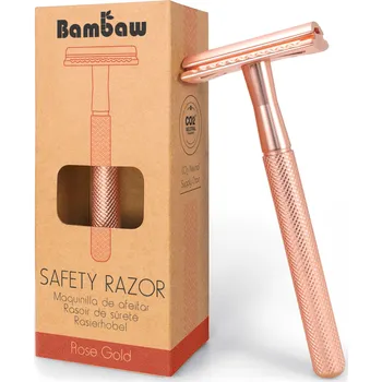 Bambaw Kovový holicí strojek Rose Gold