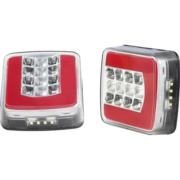 Zadní světlomet KAMAR 25 LED koncové světlo na přívěsný vozík PRAVÉ 12V/24V poziční, brzdové, směrové a osvětlení SPZ