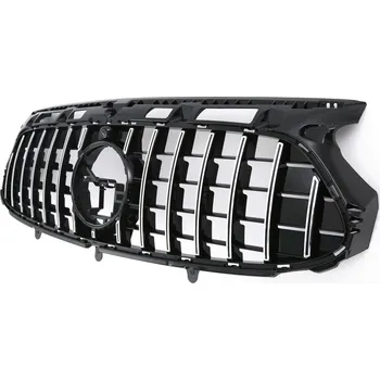 Tuning PROTEC Přední maska Mercedes GLA H247 2020-2023 AMG černá chromová