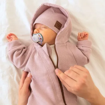 Kojenecké oblečení Čepice vaflová / starorůžová Velikost: 39