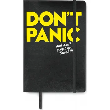 Blok Linkovaný blok A5 Stopařův průvodce po galaxii - Don´t panic