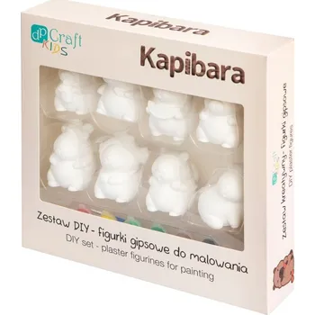 Výtvarná sada DP Craft Sada sádrových figurek Kapybara k domalování
