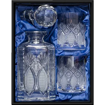 Sklenice BOHEMIA CRYSTAL Whisky set 2+1. Brus Paříž, 330 ml