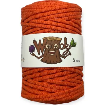 Příze Woody 5 mm – Oranžová (50m)