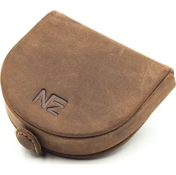 Peněženka Hnědá kožená peněženka na mince podkova Nivasaža N293