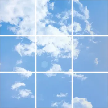 Dekorativní svítidlo Dekorativní LED svítidlo - LED panel - motiv nebe - sada 9 panelů