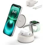 Belkin UltraCharge™ PRO Qi2 25W 3v1 MagSafe nabíječka pro iPhone/Apple Watch/AirPods písečná