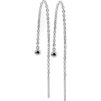 Náušnice Šperky4U Ocelové náušnice řetízkové - OPN1125-ST