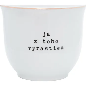 Obal na květináč Bella Rose Porcelánový obal na květináč Ja z toho vyrastiem 10 cm - SK