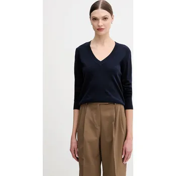 Pánský svetr Bavlněný svetr United Colors of Benetton 1C19D403N námořnická modř 59X, vel. XL