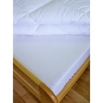 Prostěradlo Bavlněné prostěradlo s gumou prodloužené 180 x 220/30cm (bílá)