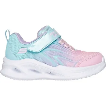 Dívčí tenisky Dívčí volnočasová obuv Skechers SOLA GLOW - COLOR BREEZE 25 Růžová, Světle modrá, Bílá