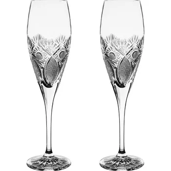 Sklenice Bohemia Crystal Přátelská souprava Fiona na šampaňské-flétny. Brus Paříž, 200 ml