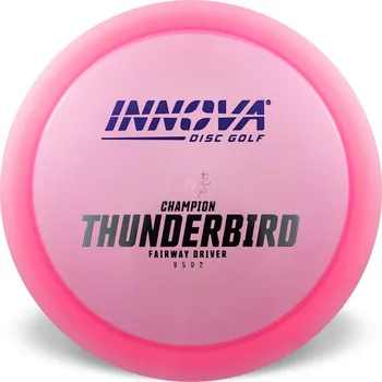 Disc golf Innova THUNDERBIRD Champion Barva: Červená - transparentní, Váha: 173-175 g