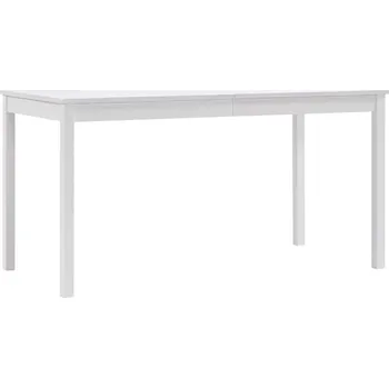 Jídelní stůl vidaXL Marketos Jídelní stůl bílý 140 x 70 x 73 cm borové dřevo