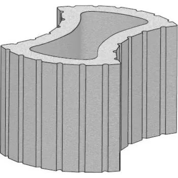 Zahradní obrubník CS-BETON Svahová tvárnice FLORETA 500x209x300 mm červená