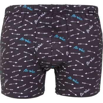Pánské spodní prádlo Pánské modalové boxerky Andrie s potiskem PS 5952 grafit velikost XL