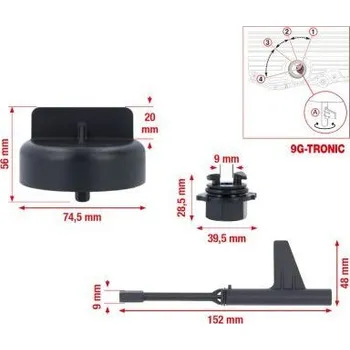 Autodílna Plnící adaptér-sada, převodovka KS TOOLS 150.9695