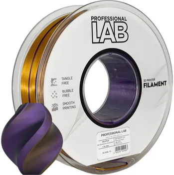 Filament Professional Lab FG-P108-E1, 3D filament, PLA Tri Color, Black Gold Purple, 1kg, 1,75mm