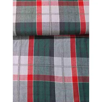 Kanafas větší kostka vánoční zelená