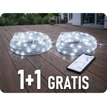 LED páska SMART LED dekorační řetěz 30m, 2.7W, 6500K, IP65, 1+1 zdarma! [ML61612]