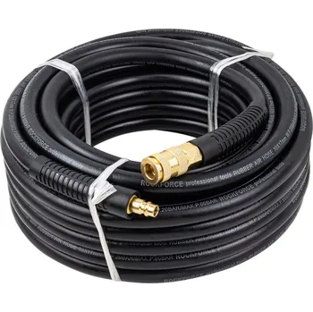 Kompresor Forsage Gumová pneumatická hadice vyztužená 10×15 mm, 5 m s rychlospojkami