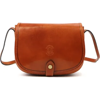 Kabelka Kožená crossbody kabelka Florence 49-1 koňaková