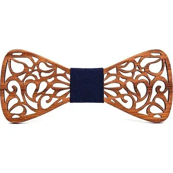 Motýlek Dřevěný motýlek Heinz modrý Modrá