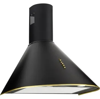 Digestoř Komínový odsavač par Akpo WK-4 Dandys GOLD 50 cm 450 m3/h, černý