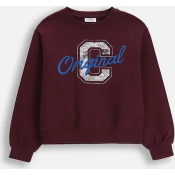 Chlapecká mikina Dětská bavlněná mikina Coccodrillo ZC5132101AGJ burgundské 83X, vel. 164