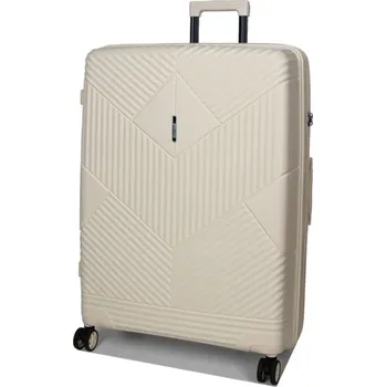 Velký cestovní kufr s expandérem polypropylenový TSA Airtex 100l 639 béžová