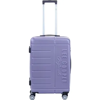 Střední cestovní kufr na kolečkách Lee Cooper LC33303, TSA zámek, ABS, 60 l fialová