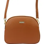 Kožená crossbody kabelka MiaMore 01-064 koňaková