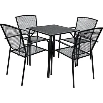 ROJAPLAST Set zahradního nábytku ZWMT-70R zahradní stůl 1 + 4 zahradní židle ZWMC-19