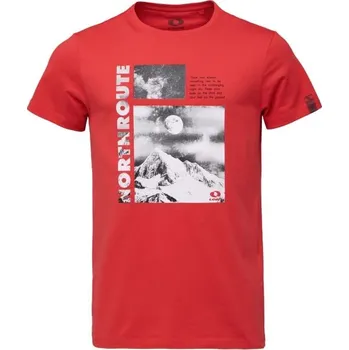 Pánská móda Pánské tričko LOAP BOMTEN S Červená, Bílá, Šedá