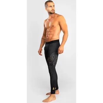 Oblečení pro bojové sporty Venum Serpenti Pánské kompresní legíny - černá/zlatá, VENUM-05752-109 M
