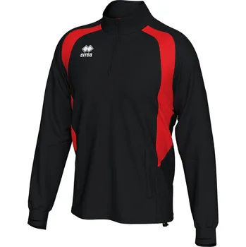 ERREA´ ERREA ALFONSO Tréninková mikina BARVA: černá - červená, Velikost: XXXL Raglánové rukávy, vysoký límec, boční kapsy na zip