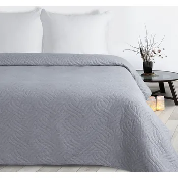 Přehoz na postel LENNA stříbrná 220x240 cm Mybesthome