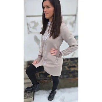 Dámská mikina Kulišárny Dámský WARM kabát Mocca VELIKOST: 46