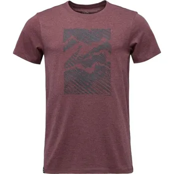 Pánské tričko Pánské tričko LOAP BEMI XL Vínová, Černá